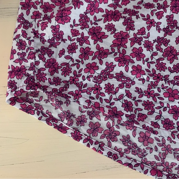 Mixed Floral Print Henley Long Sleeved Top | J. Crew Factory | Size Medium - Picture 5 of 7